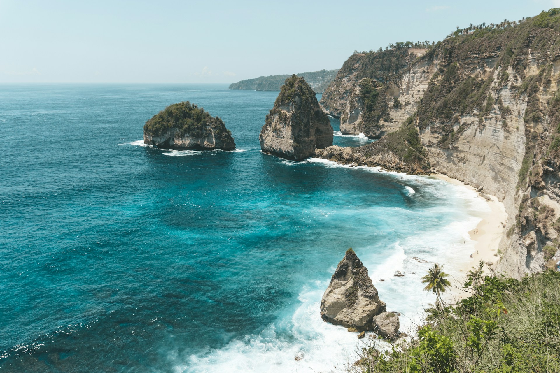 Pemandangan pantai di Klungkung, Bali